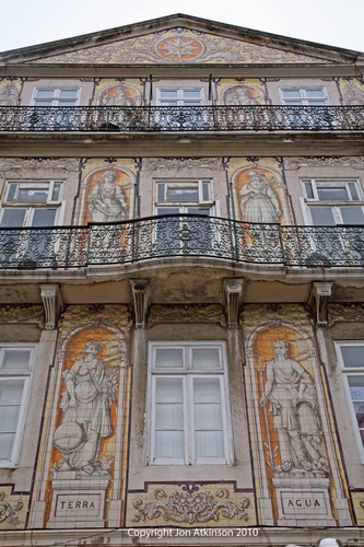Tiled Building on Rua Da Trindade, Lisbon.